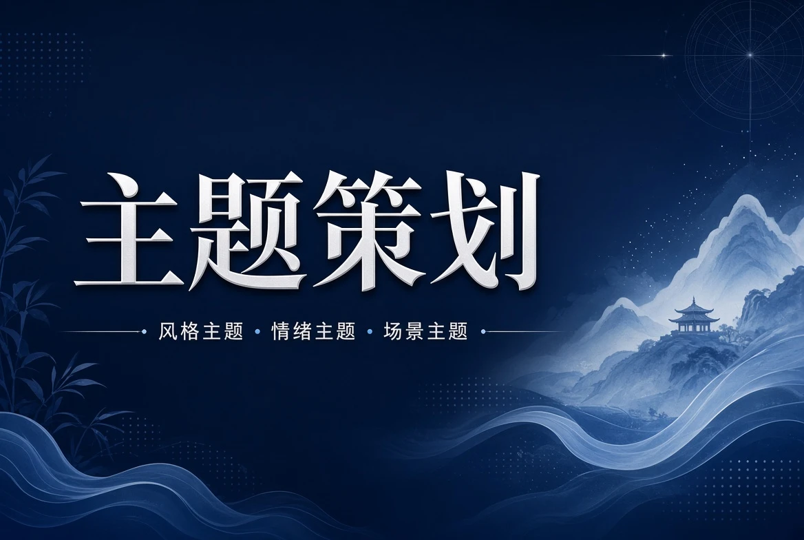 主题栏主题视觉插画